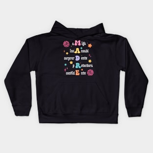 Spanish Mothers Day, Retro Madre, Groovy Mama Kids Hoodie